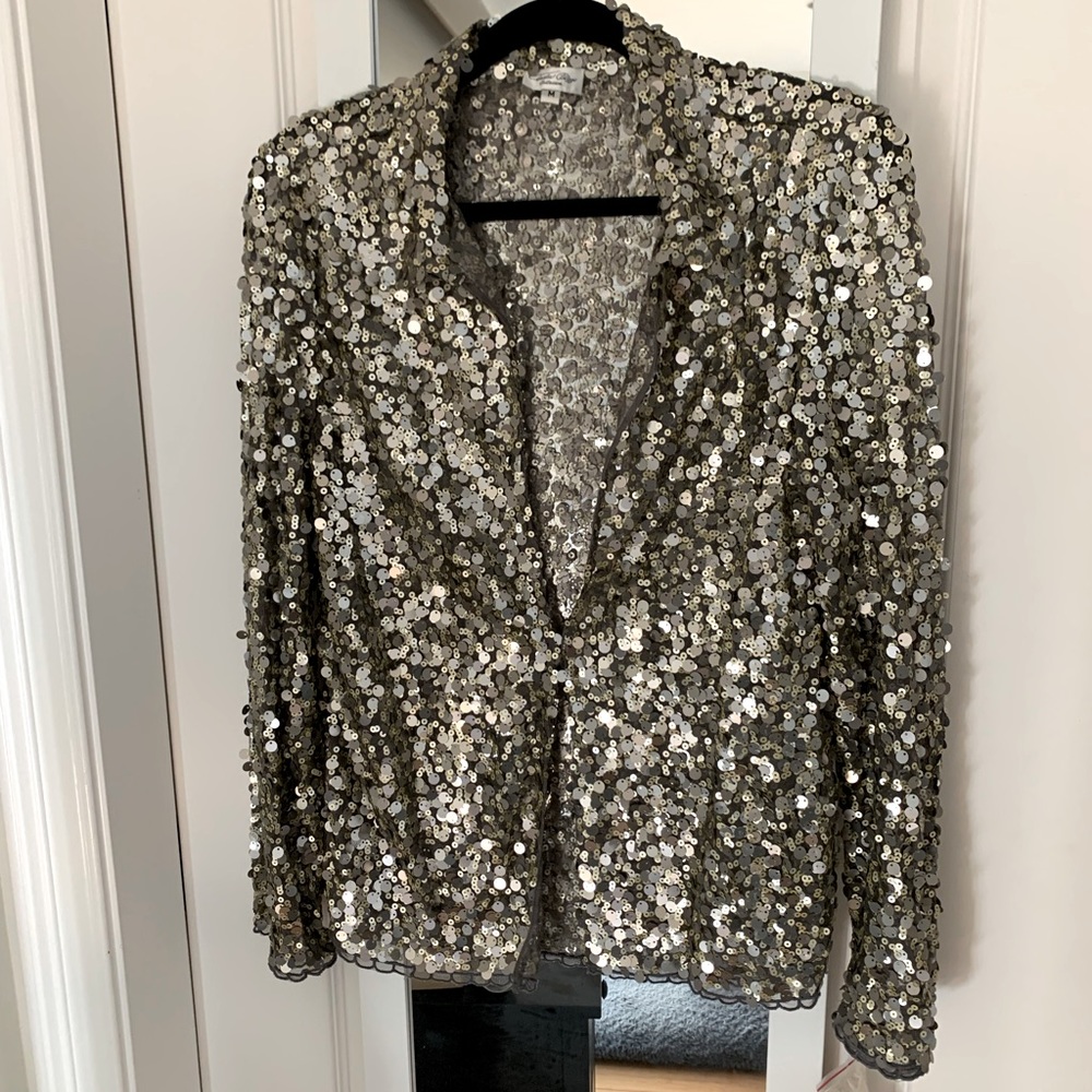 NWT Tasha Polizzi Sequin Top